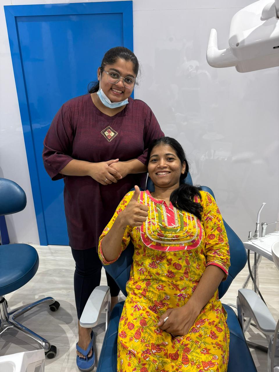 Dr. Prachee with a happy patient 3