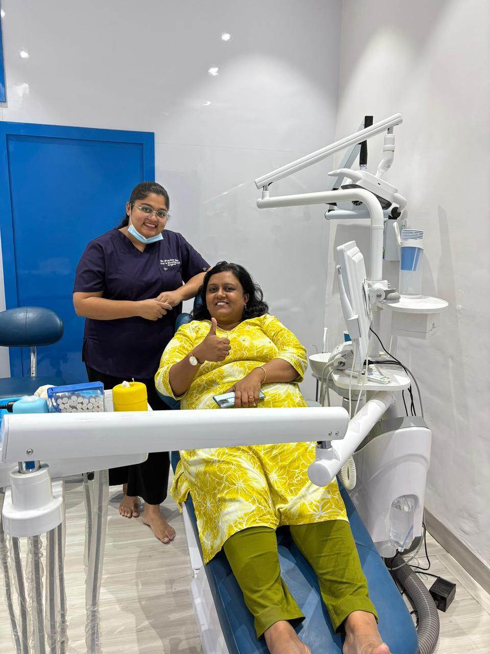 Dr. Prachee with a happy patient 4